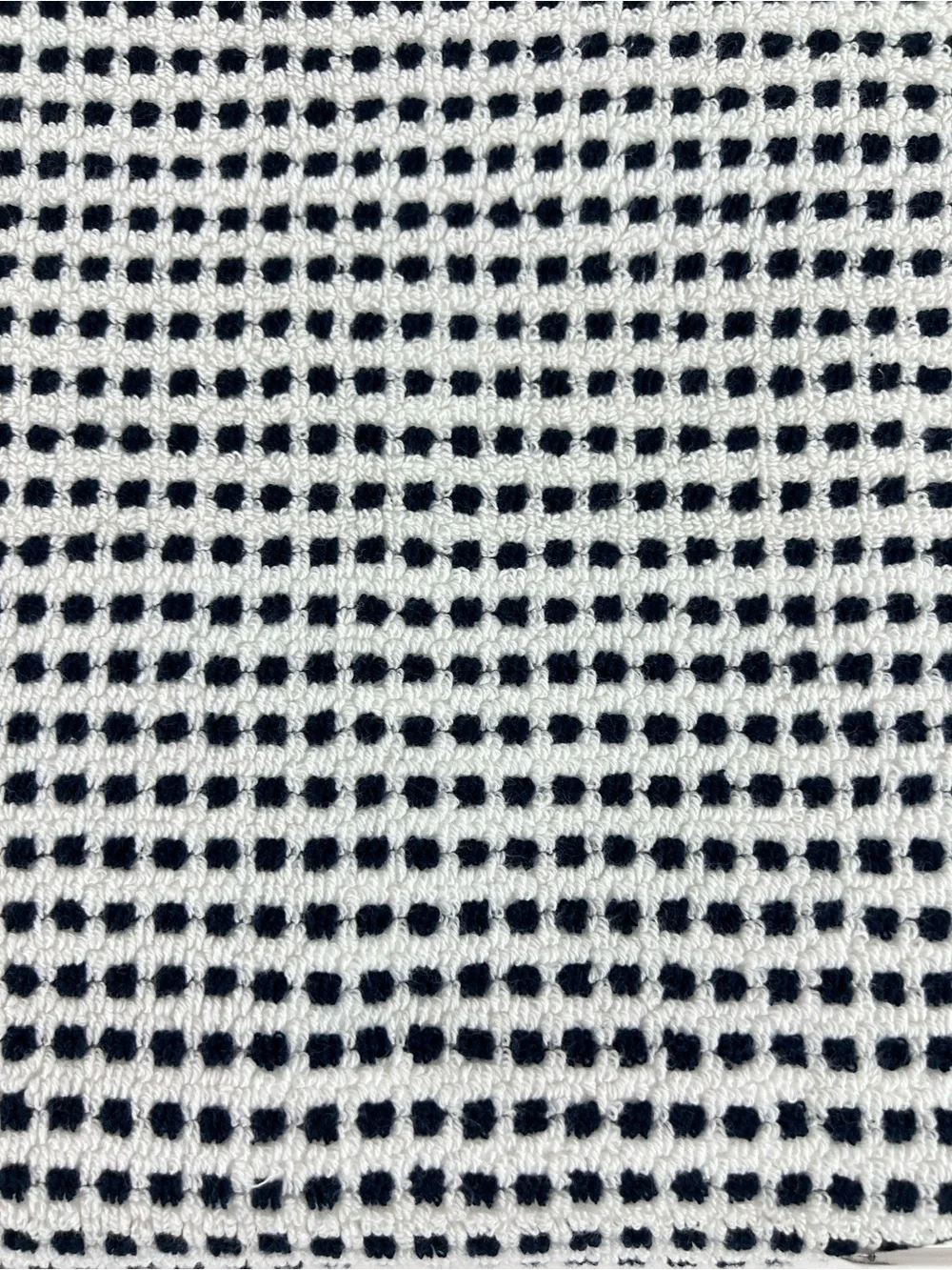 DKNY Bath Towel Set Black White Textured Dot 100% Cotton Super Soft 8 Pc NEW